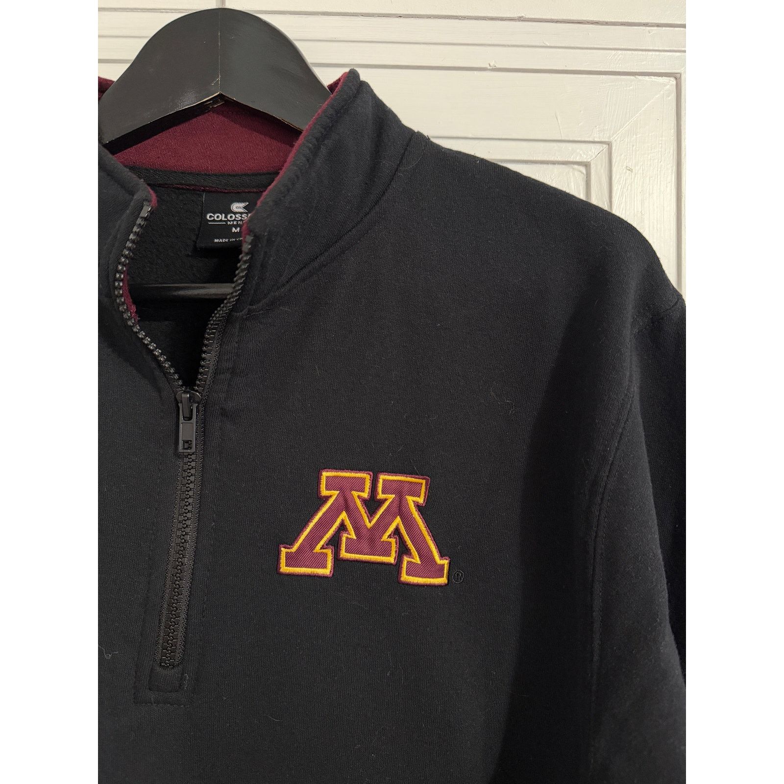 Colosseum Athletics University of Minnesota Gophers Black 1/4-Zip Sweatshirt - M Size US M / EU 48-50 / 2 - 2 Thumbnail