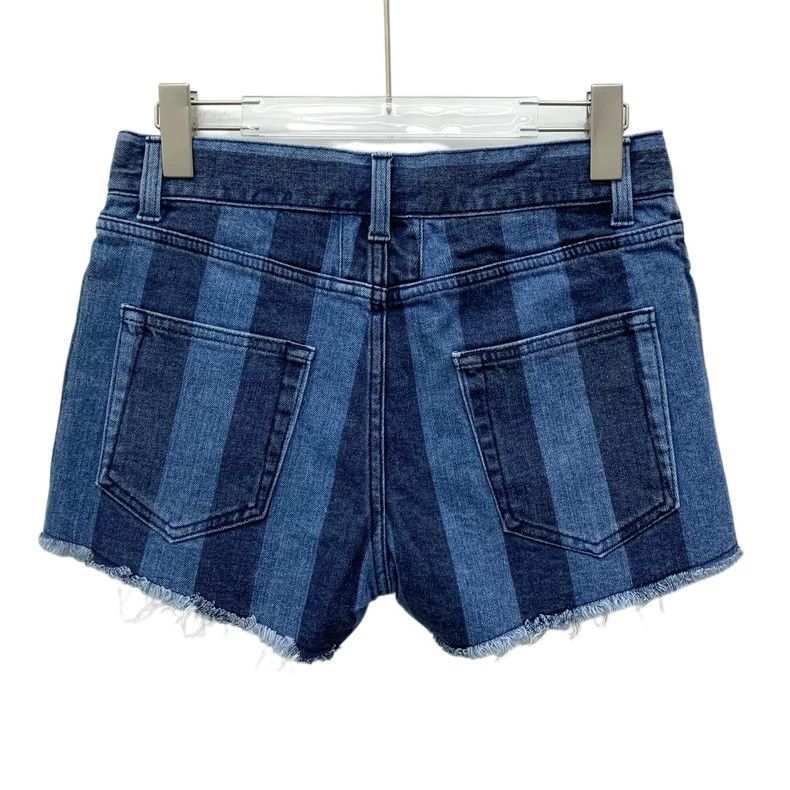 Saint Laurent Paris Saint Laurent Paris Dark blue striped cotton casual denim Size 27" / US 4 / IT 40 - 2 Thumbnail
