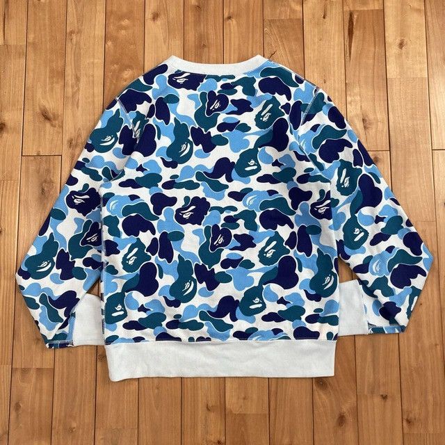 Bape BAPE ABC CAMO BLUE ASNKA LOGO sweat shirt a bathing ape Size US M / EU 48-50 / 2 - 3 Thumbnail