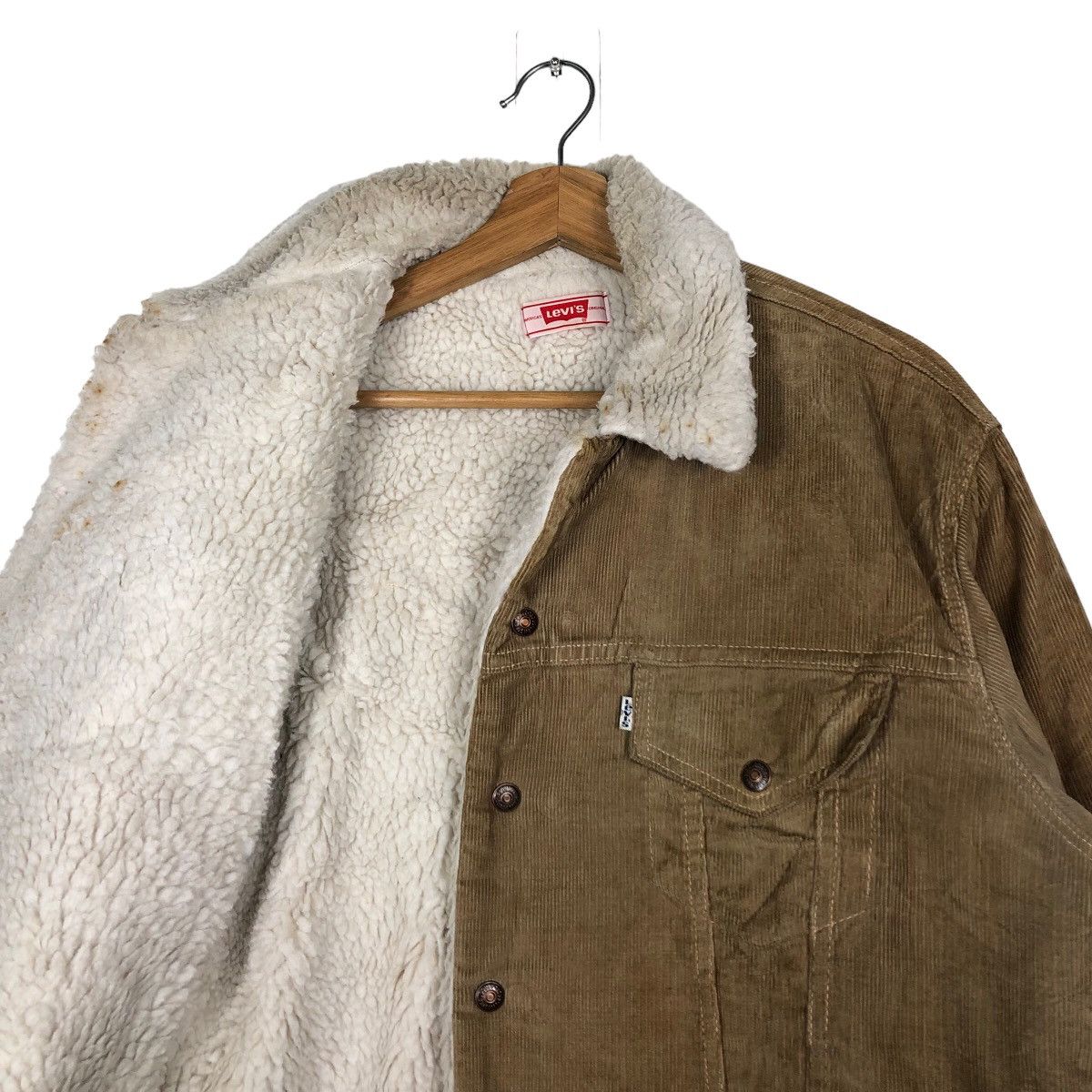 Levi's 🔥Vintage Cropped Biker Jacket Levi’s America Corduroy Size US M / EU 48-50 / 2 - 12 Thumbnail