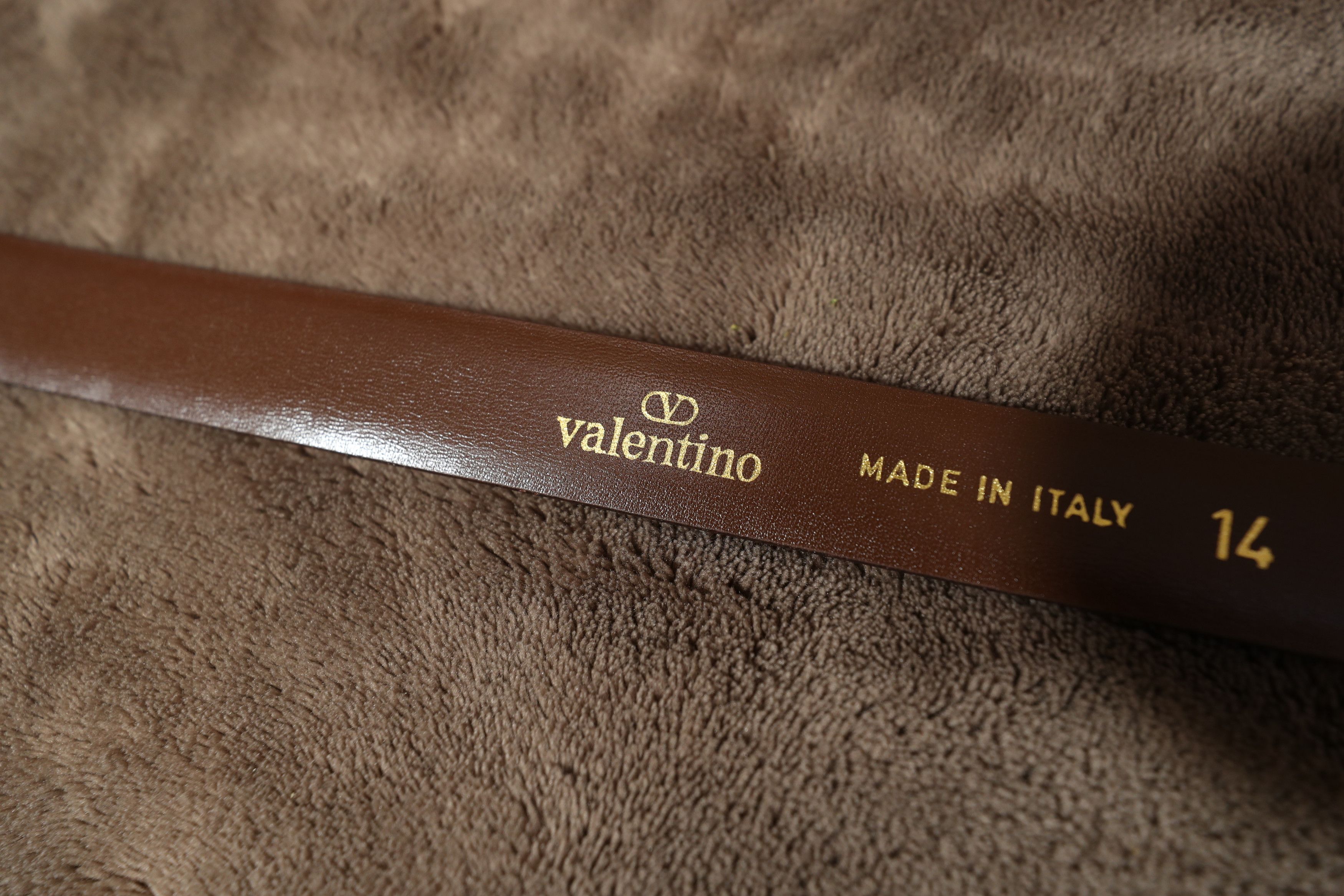 Valentino Valentino Leather Belt (14) Size ONE SIZE - 9 Thumbnail