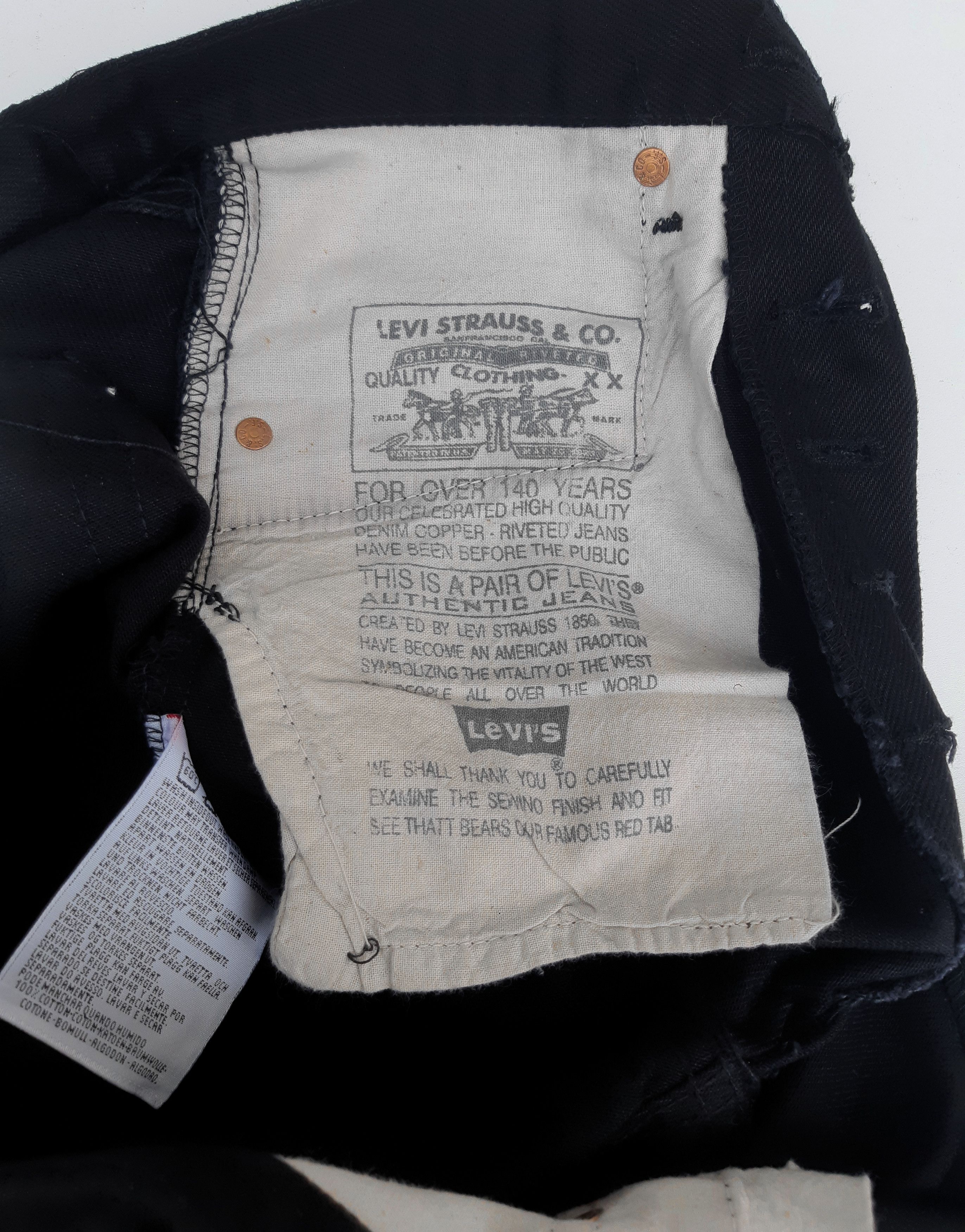 Levi's Vintage 90s LEVIS 501 Jeans USA size W30/L36 NOS Size 30" / US 8 / IT 44 - 6 Thumbnail