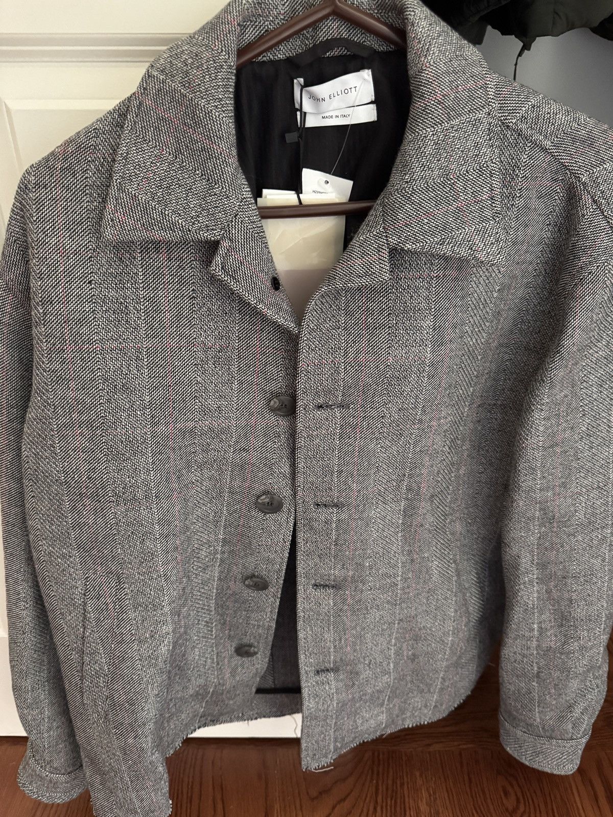 John Elliott John Elliott Hemi Short Coat - Turin Check Size US S / EU 44-46 / 1 - 2 Thumbnail