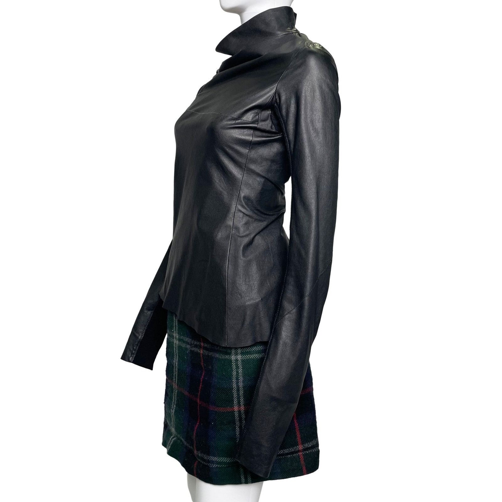 Rick Owens Leather Shirt Size M / US 6-8 / IT 42-44 - 5 Thumbnail