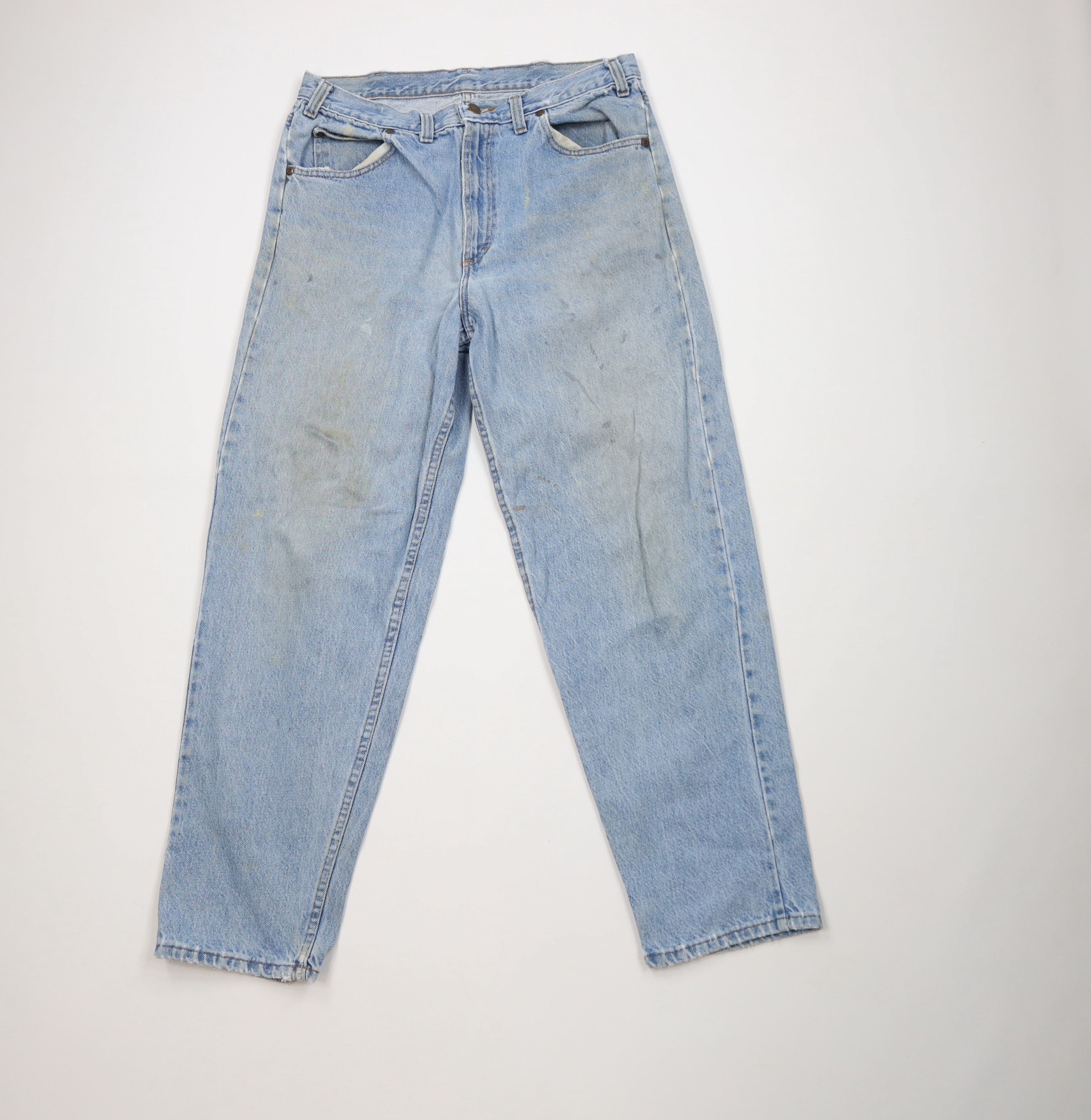 Vintage Vintage 90s Streetwear Fit Tapered Leg Denim Jeans USA Size US 34 / EU 50 - 1 Thumbnail
