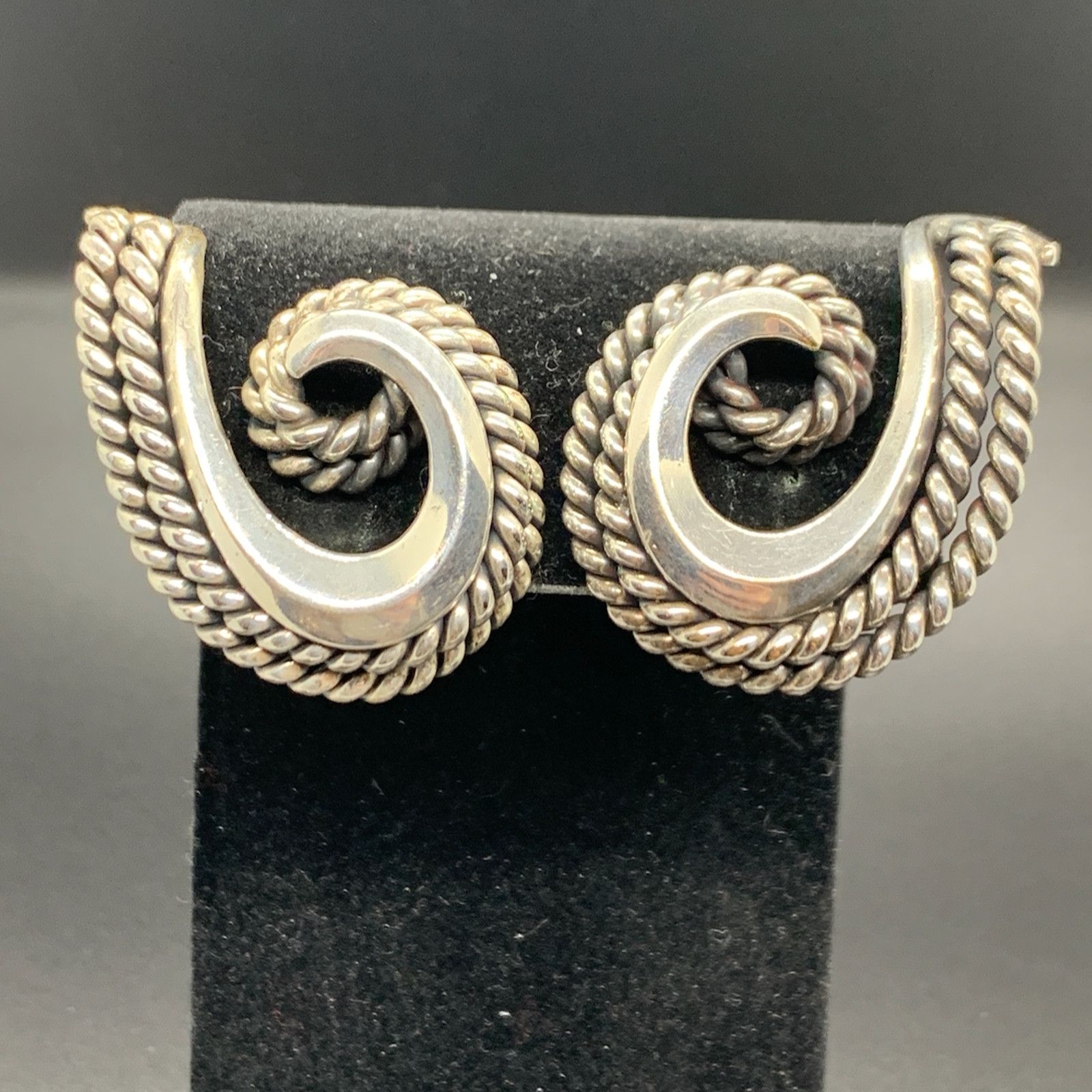 Other Napier Vintage Bertolli Doris Day Silver Plated Earrings Size ONE SIZE - 1 Thumbnail