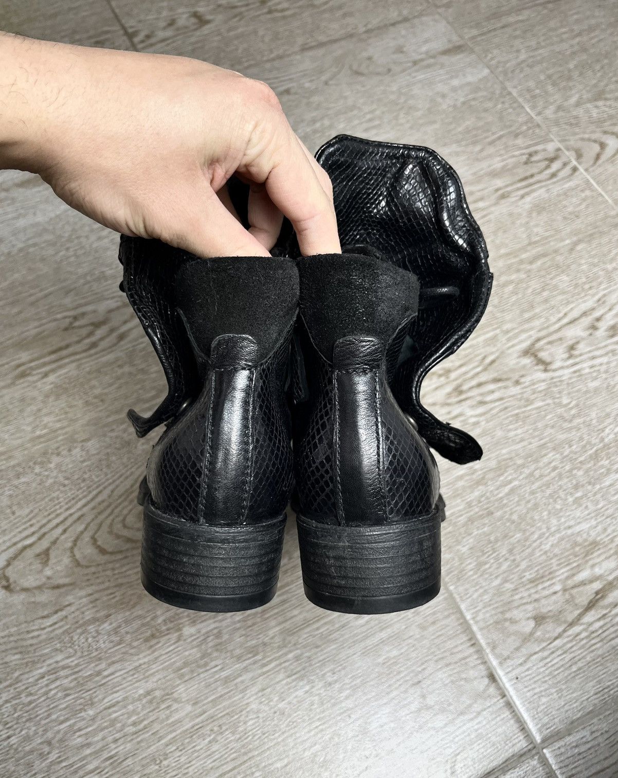 Guidi Python Leather A.S 98 Style Biker Guidi Style Boots 90s Size US 8 / IT 38 - 19 Thumbnail