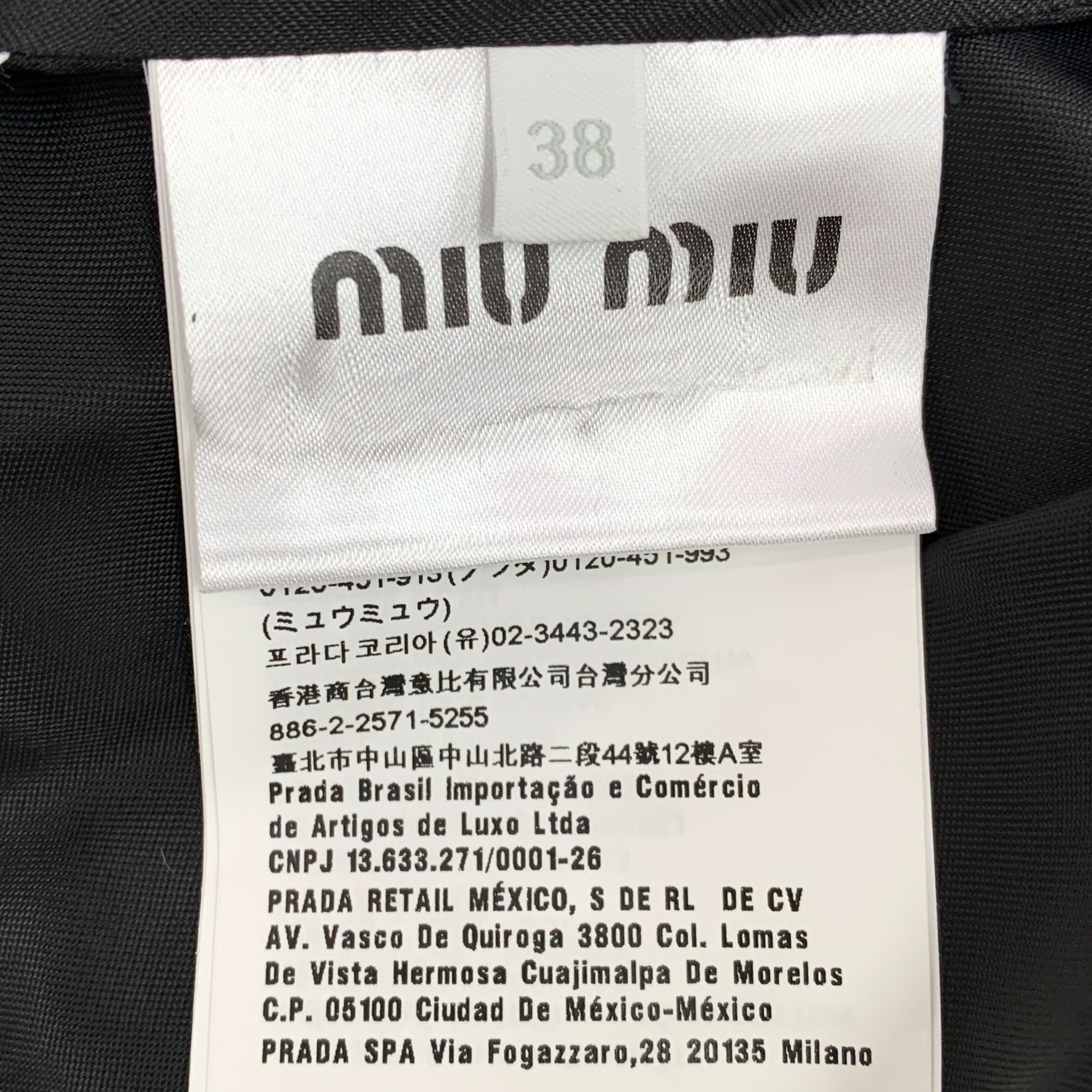 Miu Miu MIU MIU X ROTHSCHILD Light Blue & Black Wool Double Breasted Size XS / US 0-2 / IT 36-38 - 4 Thumbnail