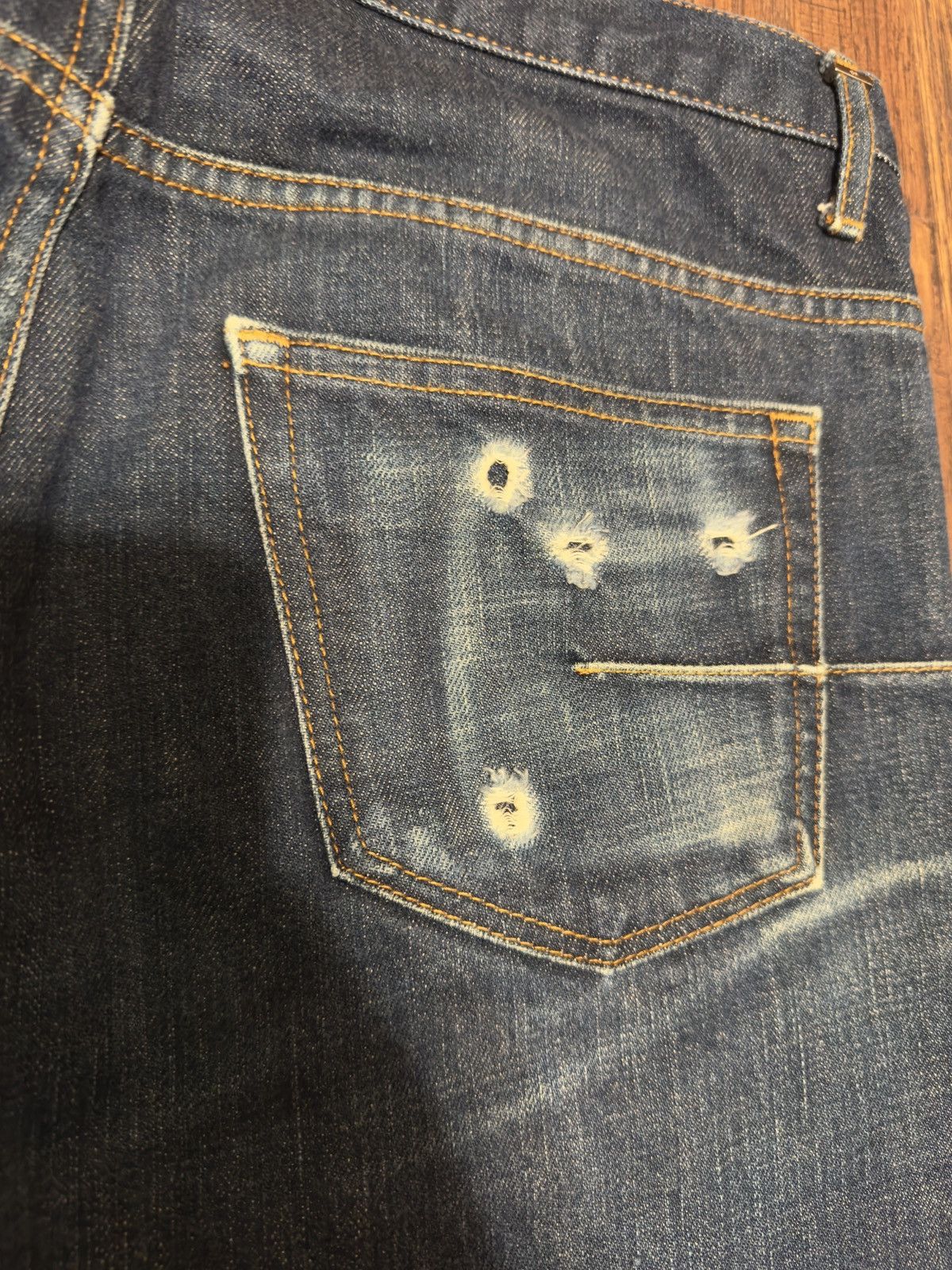 Dior Hedi Slimane Dior Homme Raw Blue Denim Size US 30 / EU 46 - 7 Thumbnail