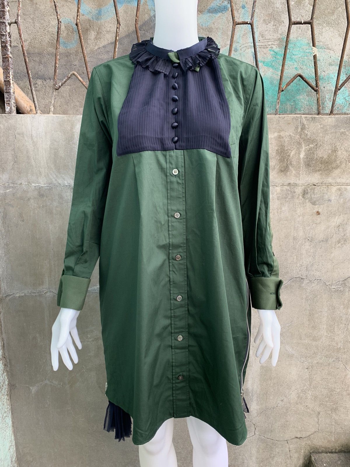 2017 Reconstructed Pleated Panel Dress