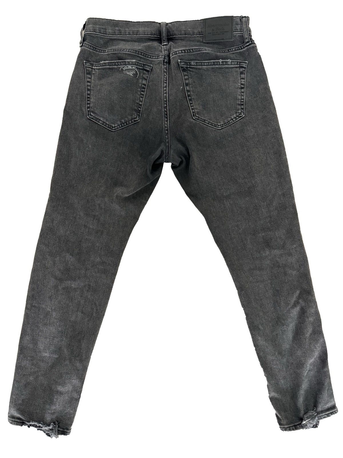 Abercrombie & Fitch Abercrombie & Fitch distressed black skinny jeans Size US 30 / EU 46 - 3 Thumbnail