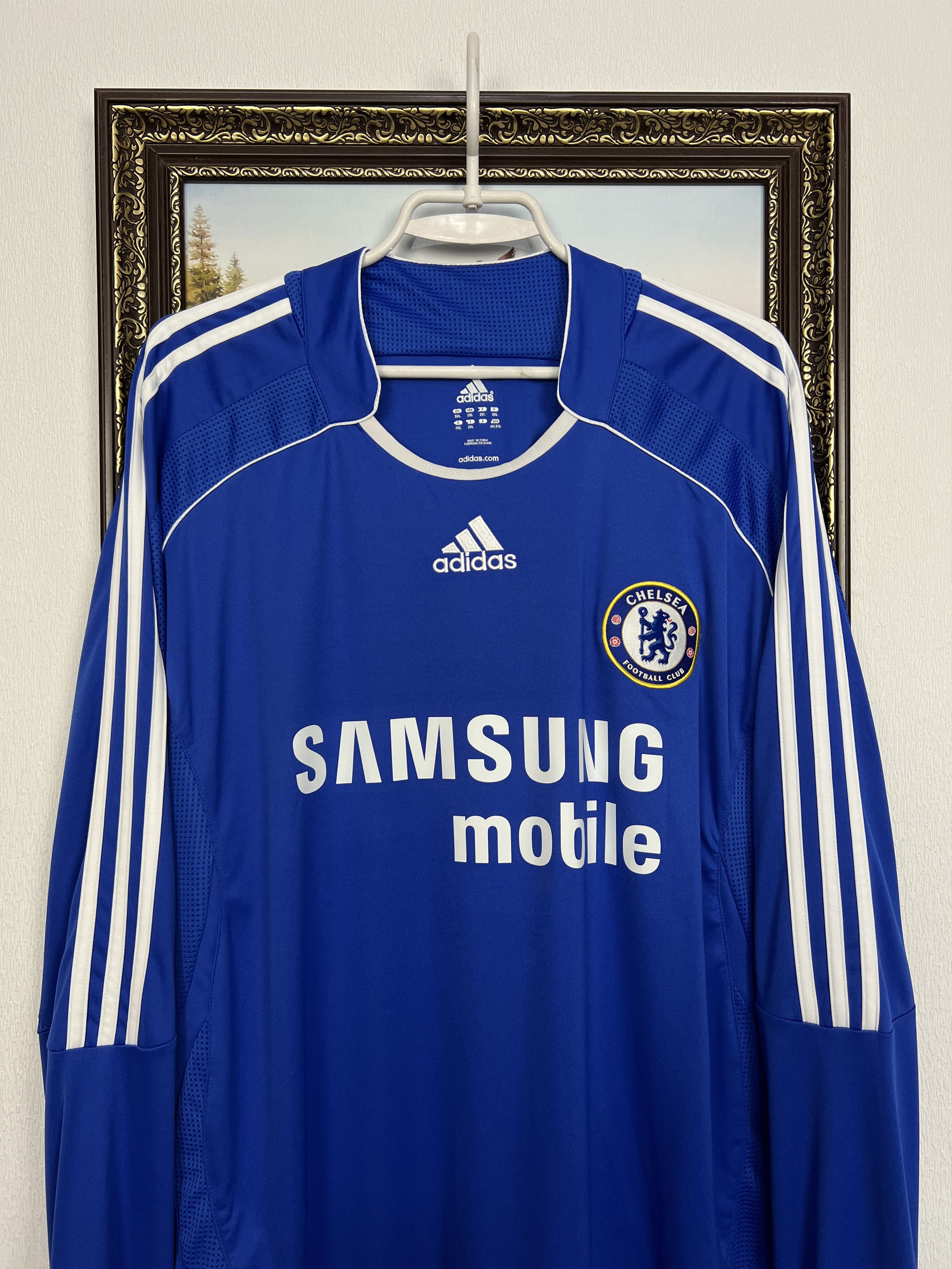 Adidas Chelsea Home football shirt Soccer Long Sleeve Jersey Trikot Size US XXL / EU 58 / 5 - 2 Thumbnail