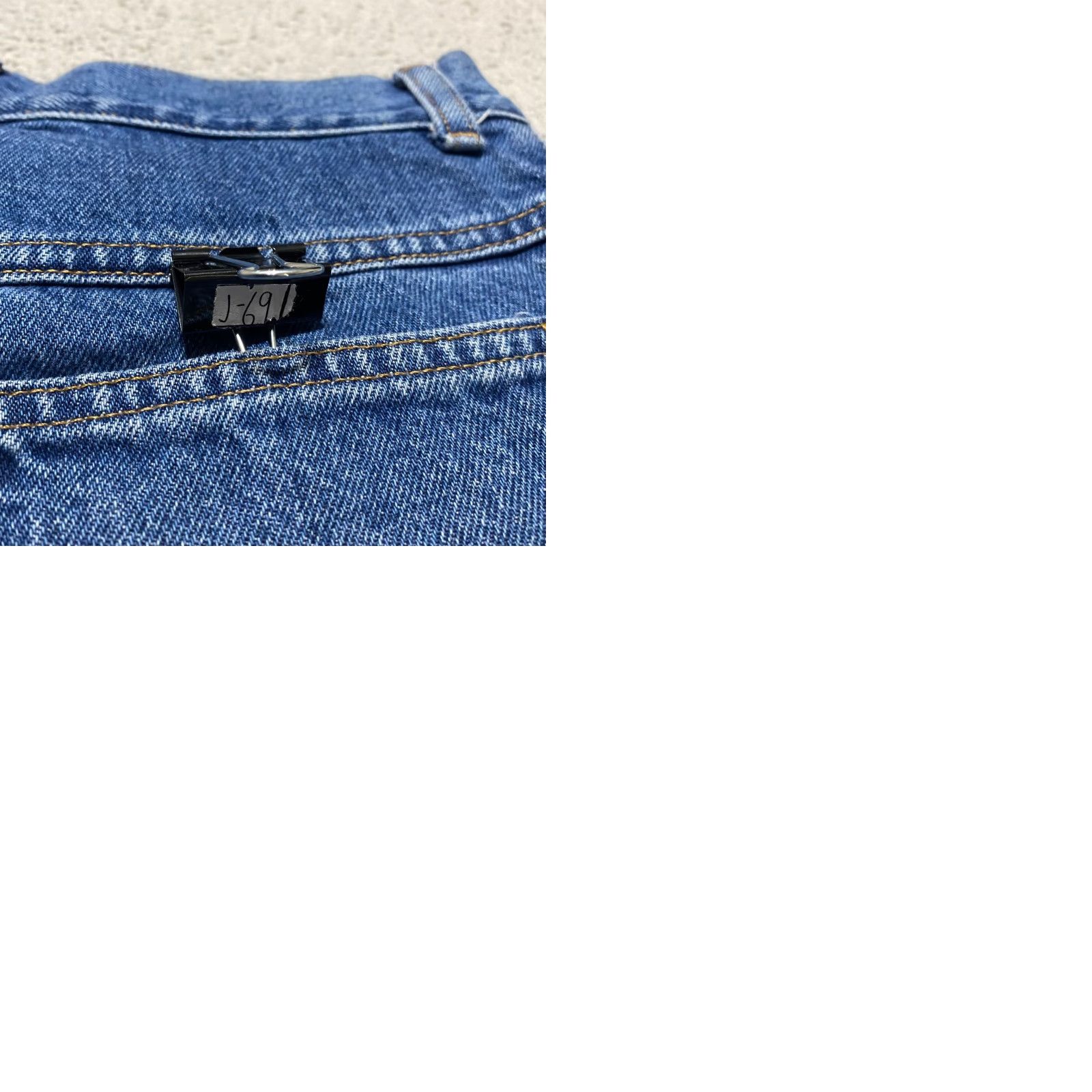 Vintage L.L. Bean Womens Jeans 6P Blue Denim Medium Wash Straight High Rise Original Fit Size 28" / US 6 / IT 42 - 9 Thumbnail