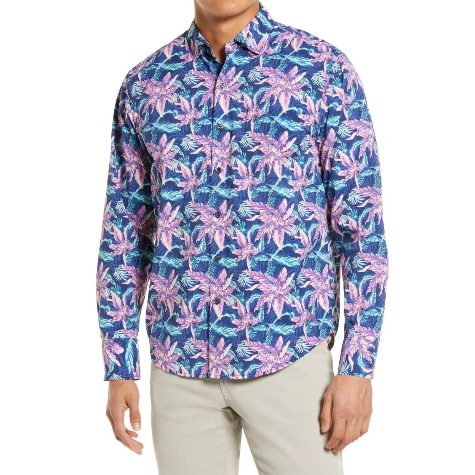 Tommy Bahama Tommy Bahama Men's Siesta Key Night Flower Button Up Shirt ...