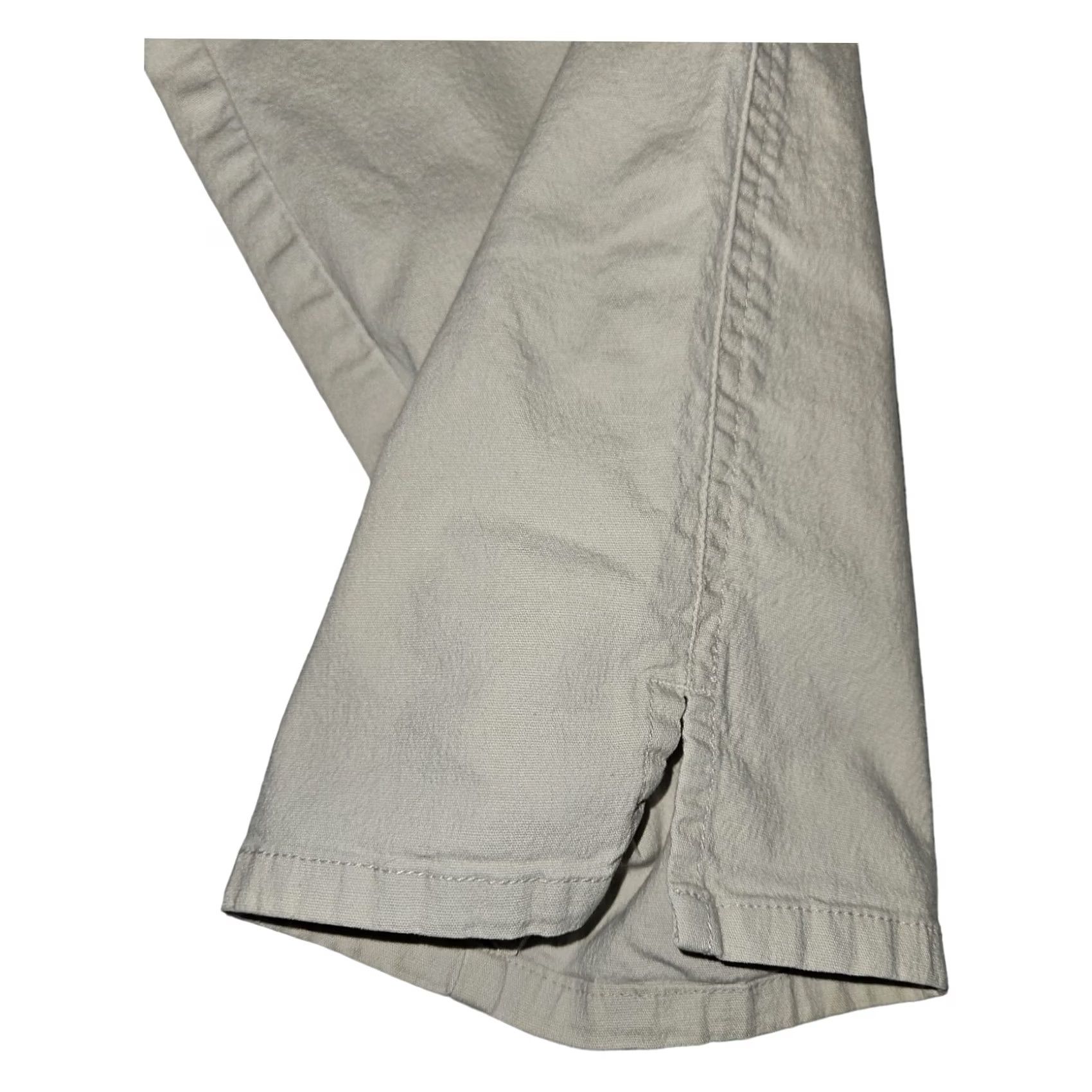 Calvin Klein VINTAGE Calvin Klein Jeans Capris Women 12 High Rise Cream Stretch Casual Classic Size 34" / US 12 / IT 48 - 6 Thumbnail