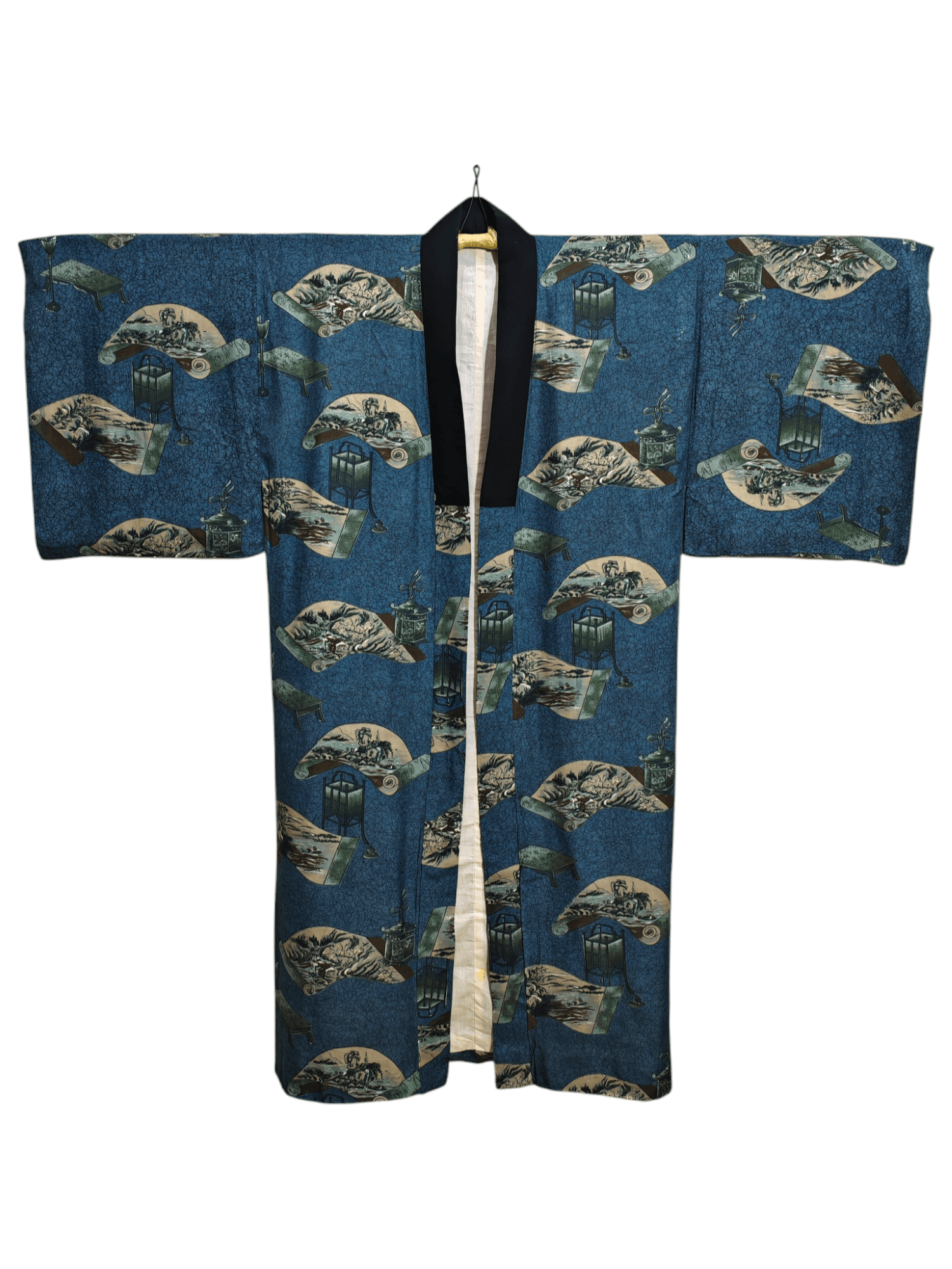 Japanese Brand × Vintage Vintage Japanese Kimono Nagajuban Robe Kimono Dress Size US L / EU 52-54 / 3 - 1 Thumbnail