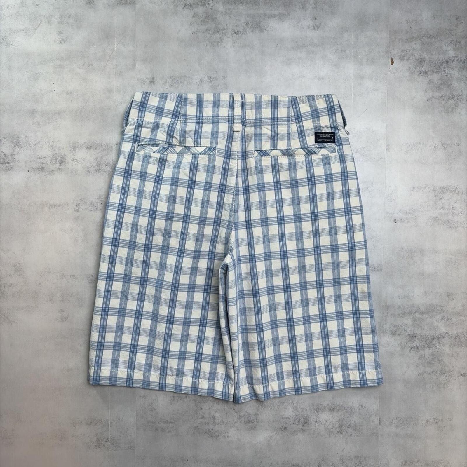 American Eagle Outfitters Y2K American Eagle Grunge Plaid Skater Baggy Shorts Size 42" / US 20 - 1 Thumbnail