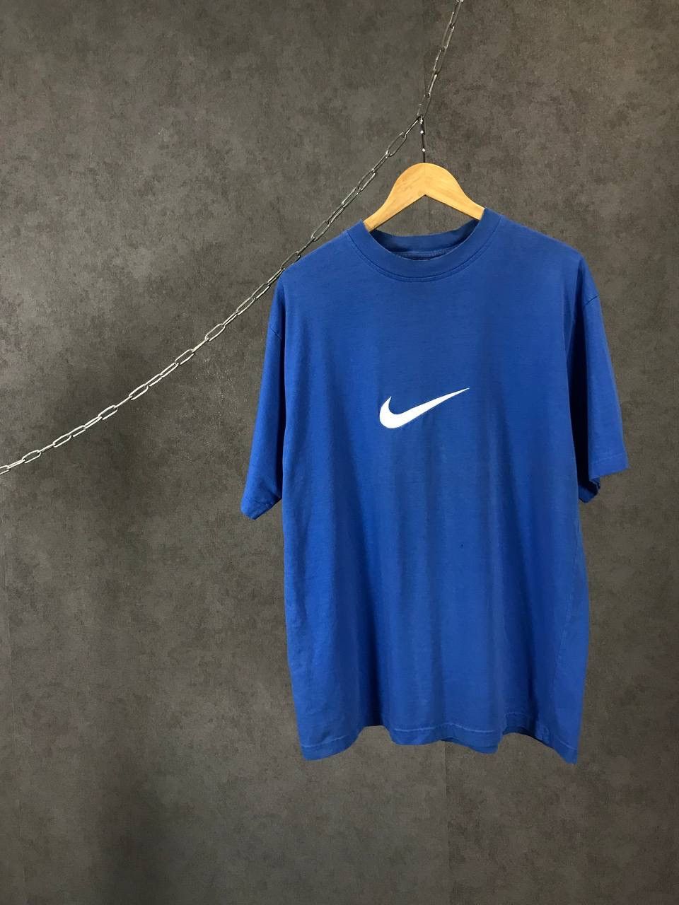 Nike × Vintage Nike swoosh vintage big center logo tee Size US XL / EU 56 / 4 - 1 Thumbnail
