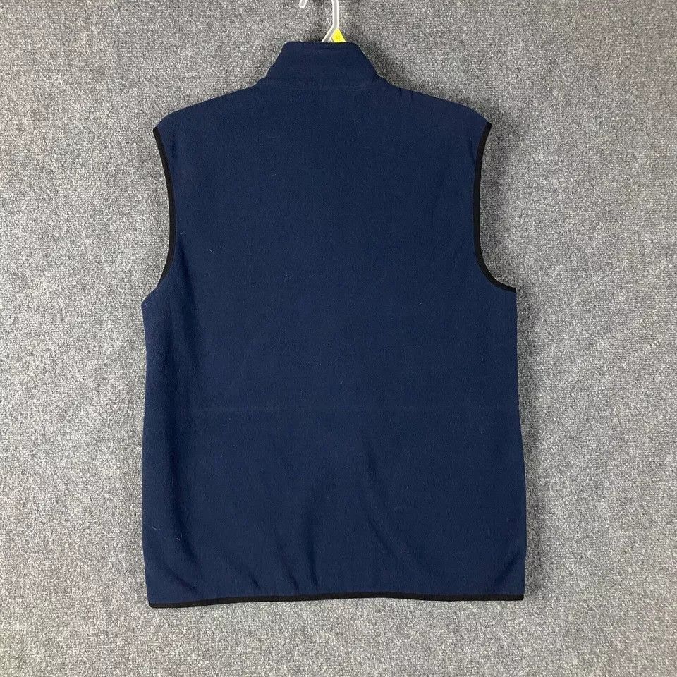 Izod Izod Vest Men's Large Fleece Full Zip Navy Blue Polyester L Size US L / EU 52-54 / 3 - 7 Thumbnail