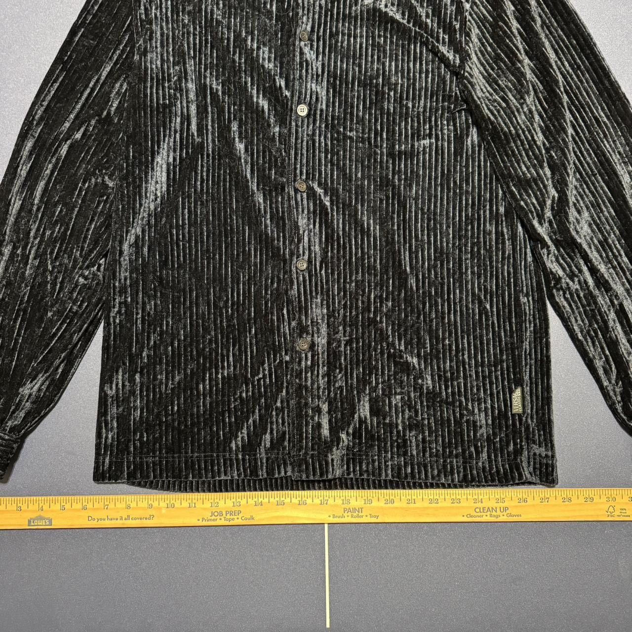 Versace VERSACE CLASSIC Velvet Polyester Button Up Long Sleeve Shirt Size US L / EU 52-54 / 3 - 2 Thumbnail