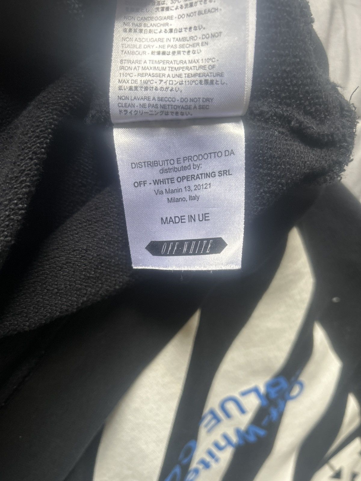 Off-White Off White Blue Collar Hoodie Size US M / EU 48-50 / 2 - 4 Thumbnail
