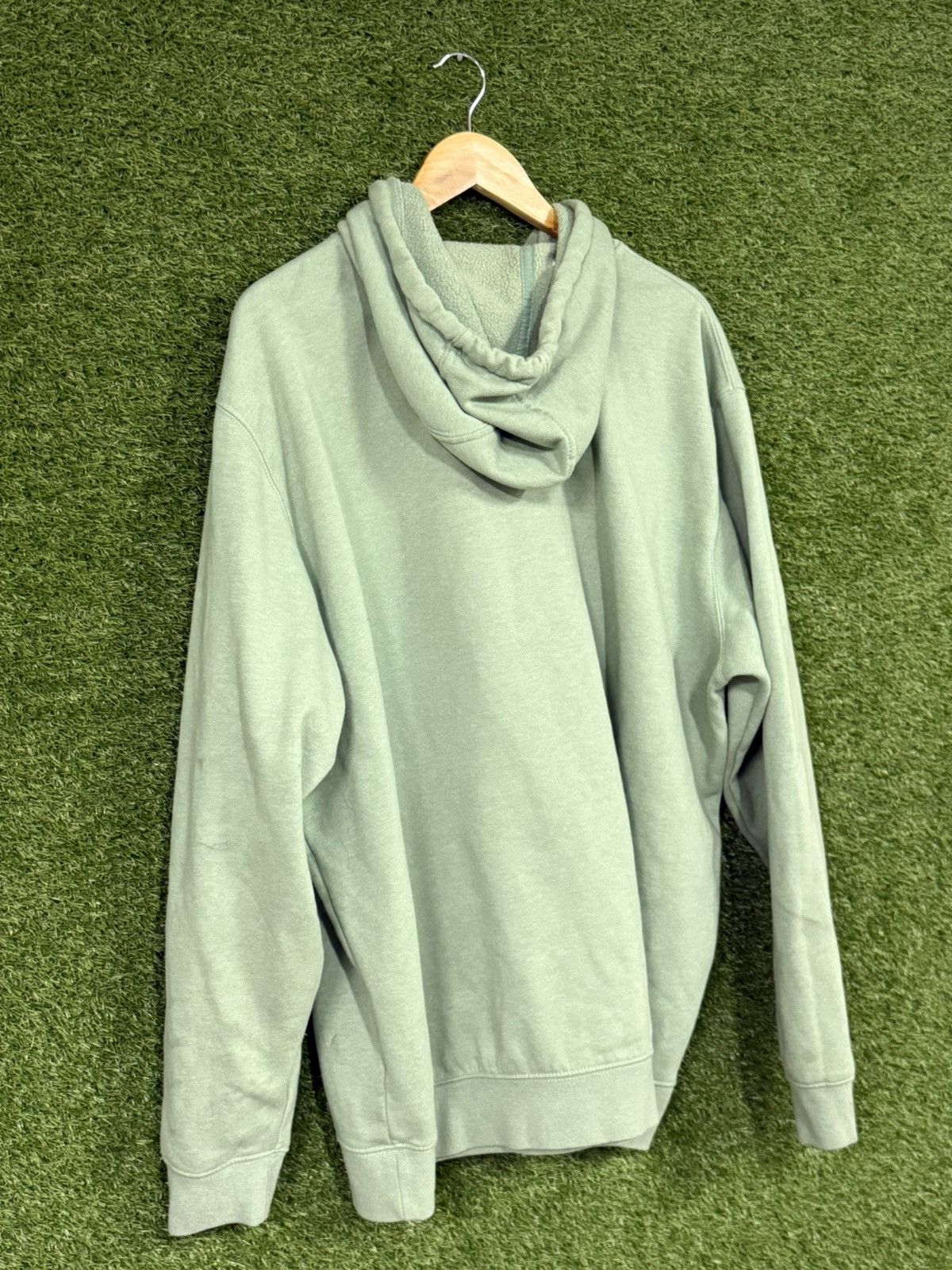 Carhartt Carhartt Distressed Tea Mint Green Logo Patch Hoodie 2XL XXL Size US XXL / EU 58 / 5 - 4 Thumbnail