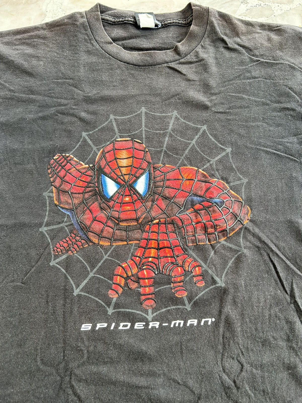 Marvel Comics Spiderman Vintage Front Hit Black Tee Size US L / EU 52-54 / 3 - 5 Thumbnail