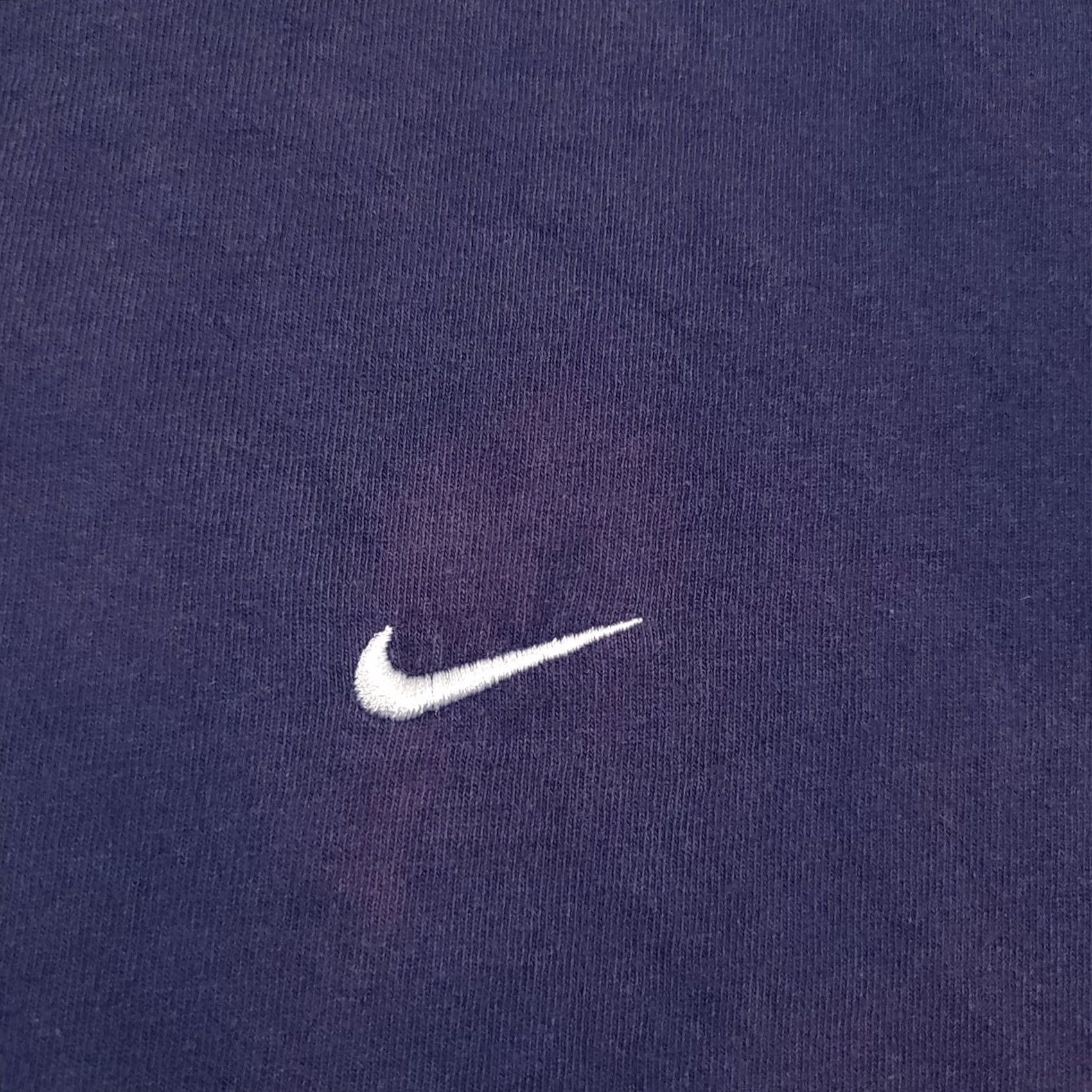 Nike VINTAGE Nike Shirt 90s Navy Essentials Embroidered Logo Mens Large Blue Cotton Knit Short Sleeve Crew Neck T-Shirt Size US L / EU 52-54 / 3 - 4 Thumbnail