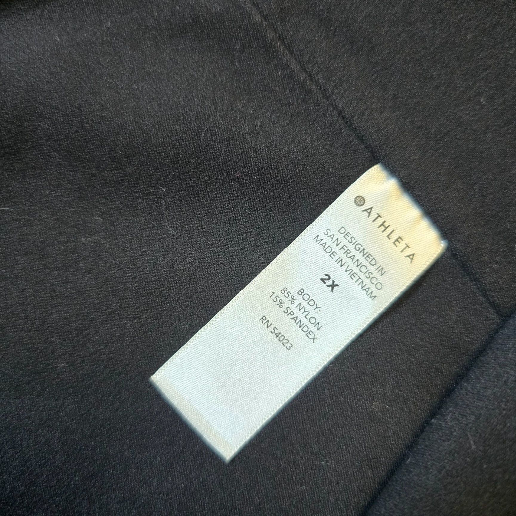 Athleta Athleta Pants Womens 2X Black Elation 7/8 Cropped Ribbed Stretchy Casual Athleisure Yoga Skinny Inseam 26in Womens Size 40" / US 18 - 7 Thumbnail