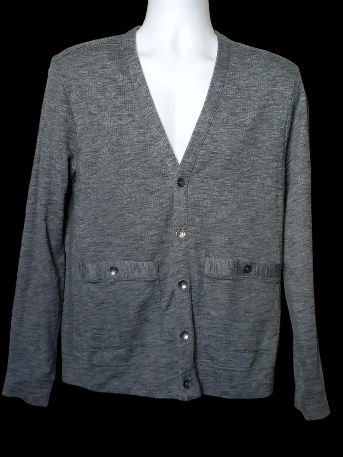 Other Kenneth Cole Men's Grey Button-Up Cardigan Sweater Size US M / EU 48-50 / 2 - 3 Thumbnail