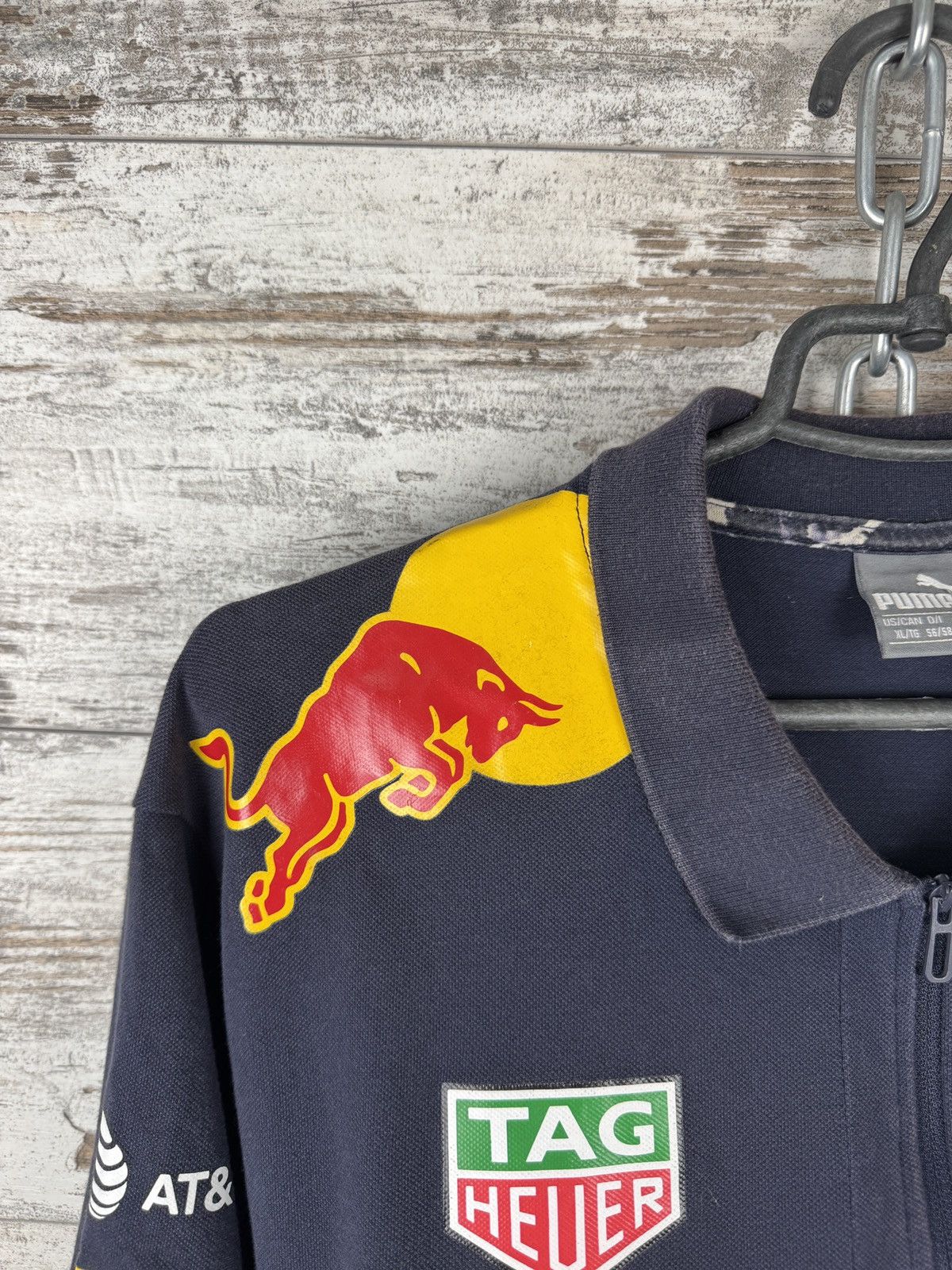 Puma × Red Bull Mens Vintage Puma Red Bull racing polos T-shirt tee Size US XL / EU 56 / 4 - 8 Thumbnail