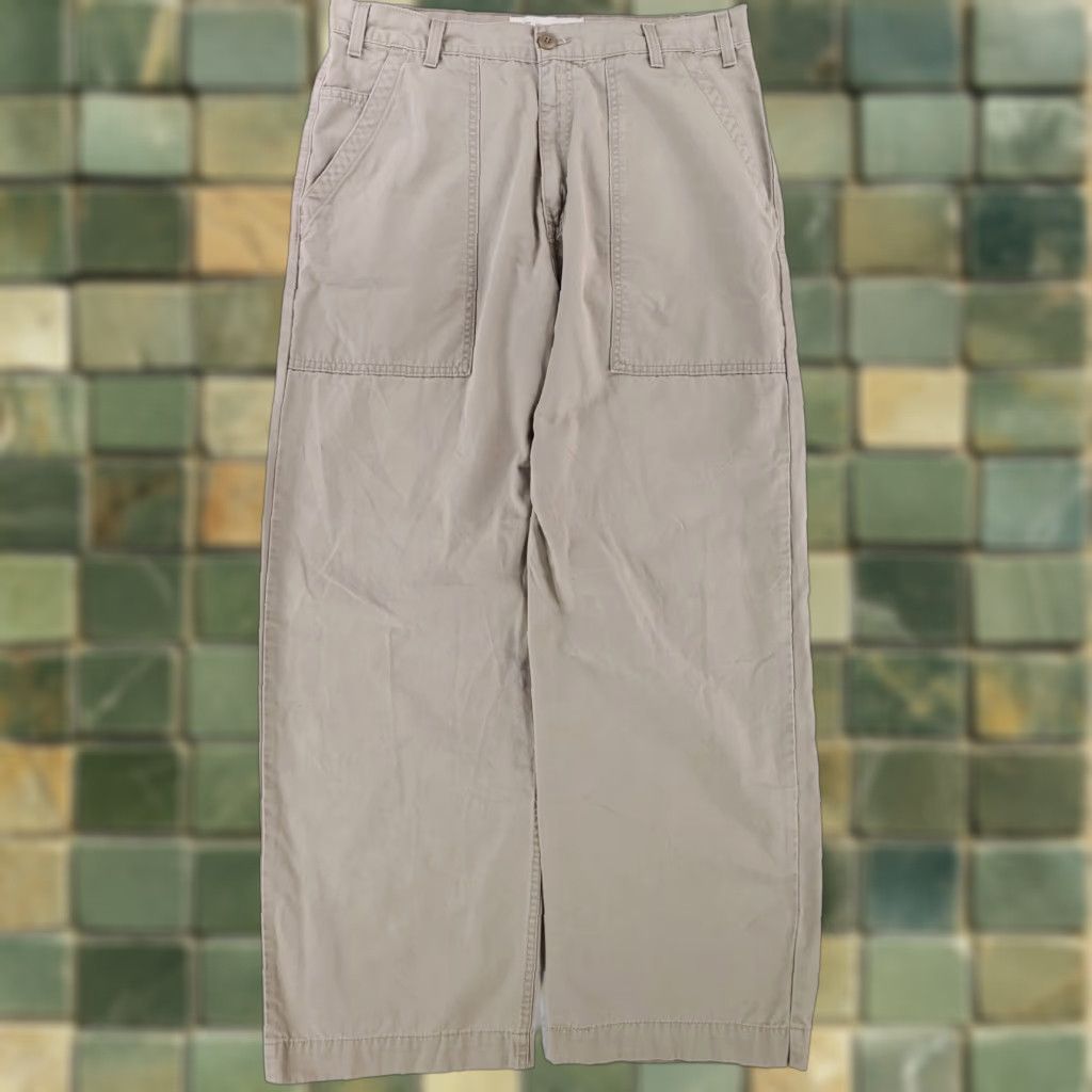 Levi's VINTAGE Levi's Baggy Khaki Pants Military Style Tan Mens 36x32 36x31 Actual Beige Inseam 31 Regular 36 Y2K Size US 36 / EU 52 - 1 Thumbnail