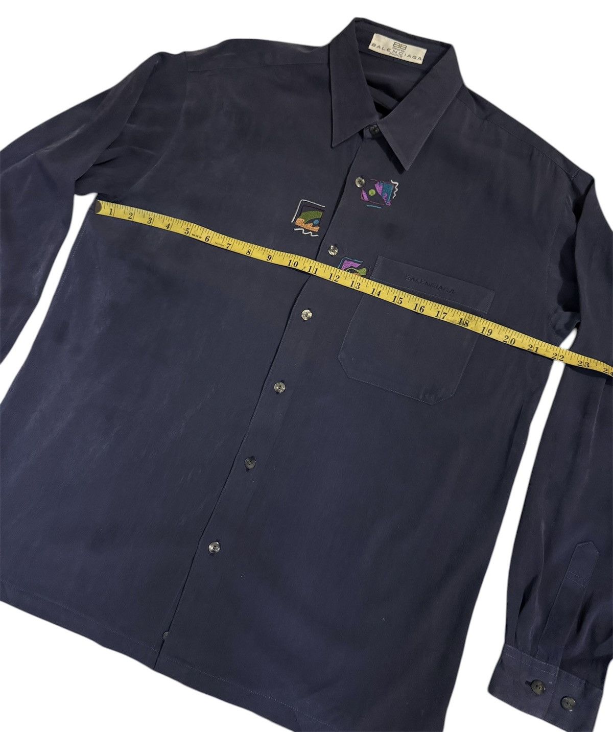 Balenciaga Balenciaga Long-sleeve Button-down Shirt Featuring Vintage Size US M / EU 48-50 / 2 - 5 Thumbnail