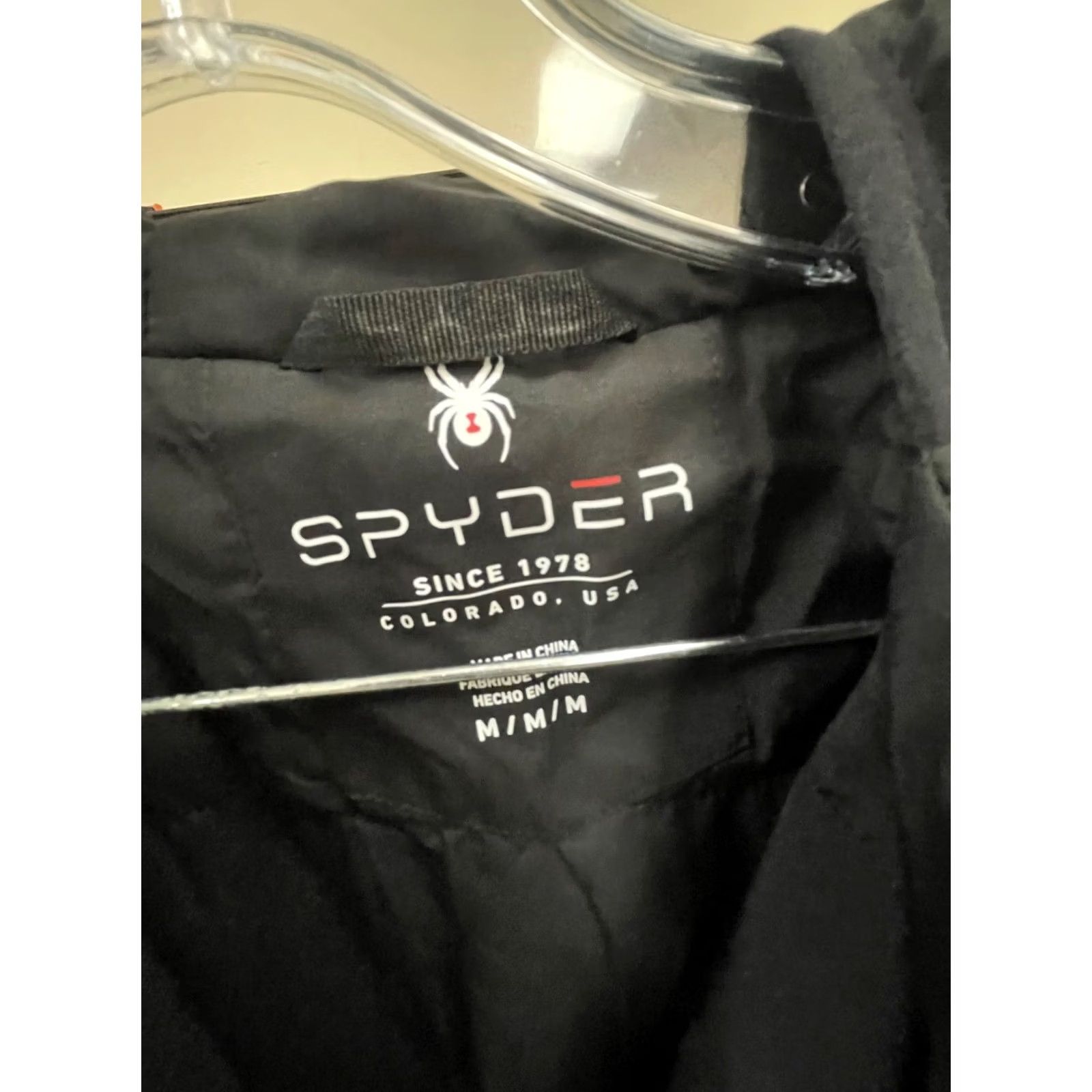 Spyder Spyder Lite Hooded Softshell Performance Jacket Mens M Black NWT Slim Zip Up Size US M / EU 48-50 / 2 - 2 Thumbnail