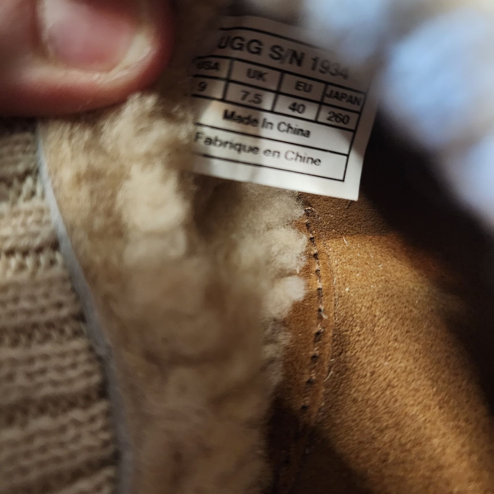 Ugg UGGs Australia size 9 Suede Clogs shoes Knit chestnut b38 Size US 9 / IT 39 - 7 Thumbnail