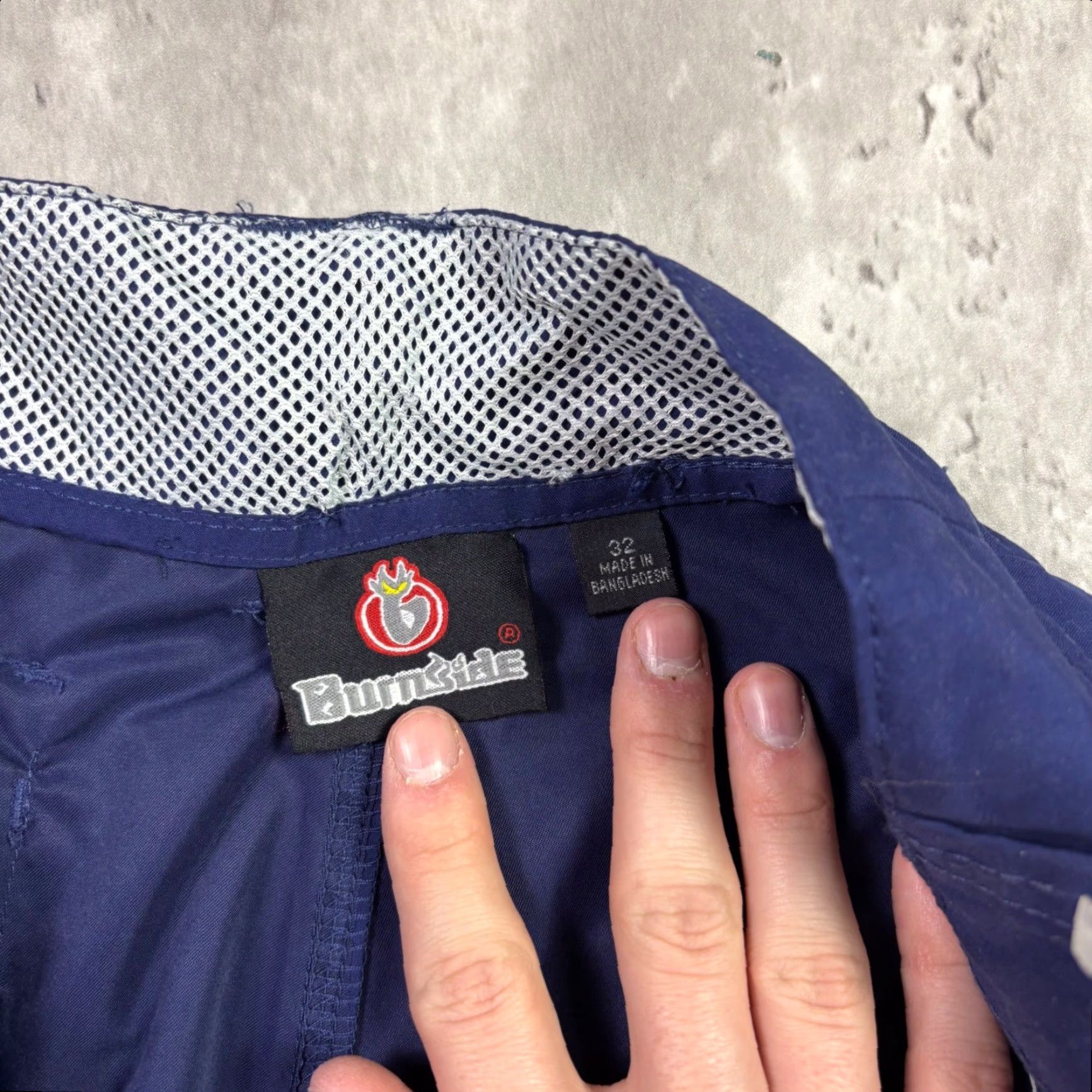 Burnside Burnside Cargo Pants Drawstring Hem Adjustable Waist 32x32 Navy Blue 90s Mens Pants Size US 32 / EU 48 - 6 Thumbnail