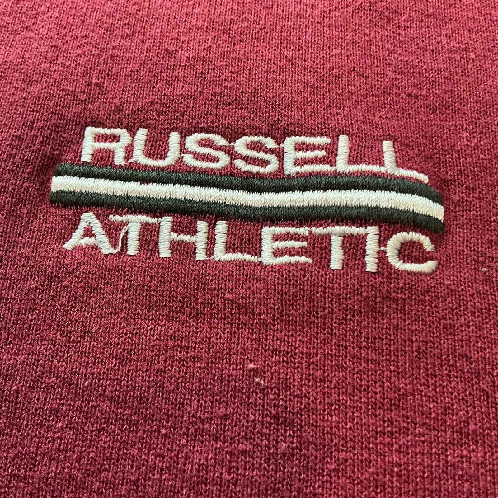 Russell Athletic Vintage 90s Russell Athletic Burgundy Crewneck Size XL Size US XL / EU 56 / 4 - 3 Thumbnail