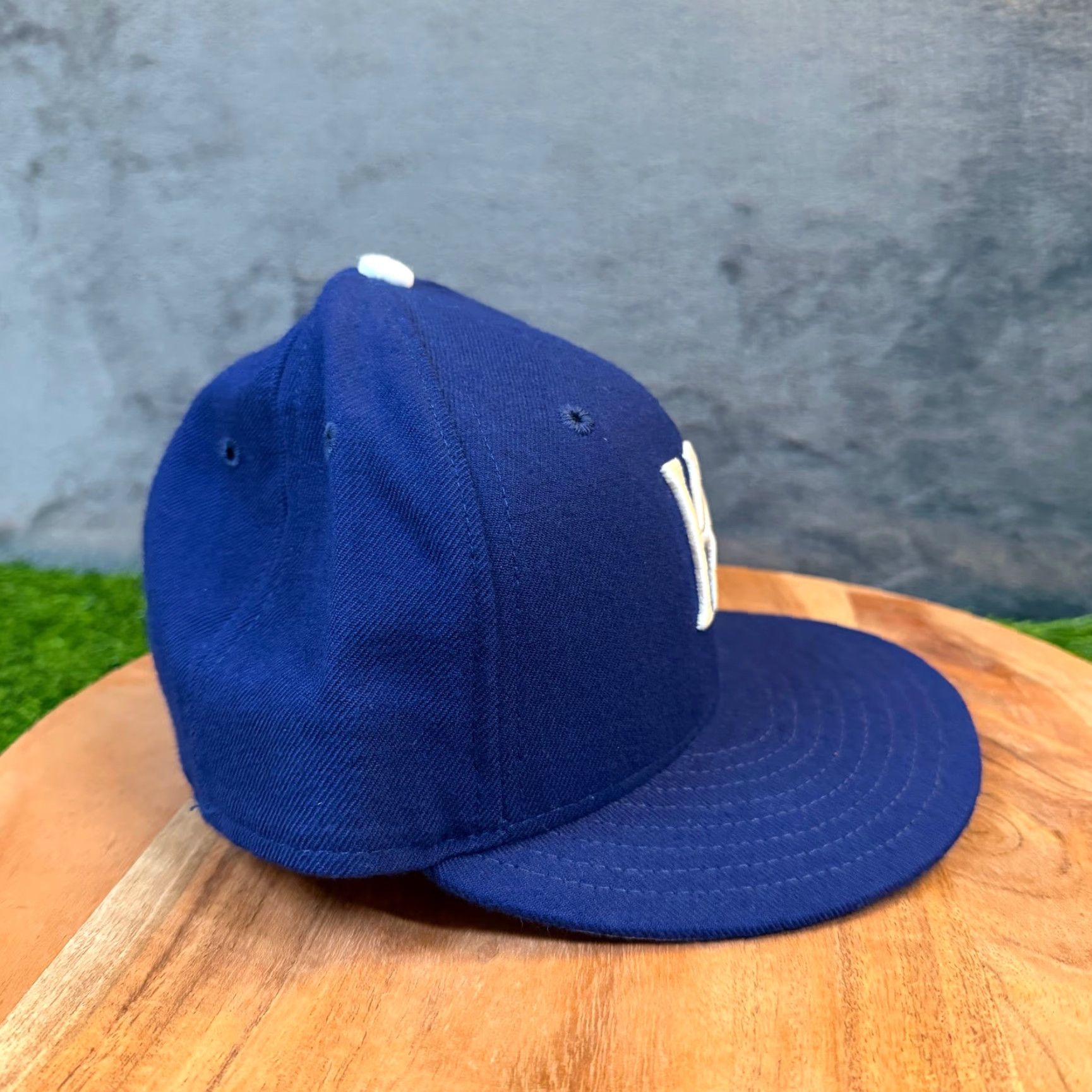 New Era VINTAGE New Era Kansas City Royals Hat 59FIFTY Blue Wool Fitted MLB USA Mens 7 Size ONE SIZE - 3 Thumbnail