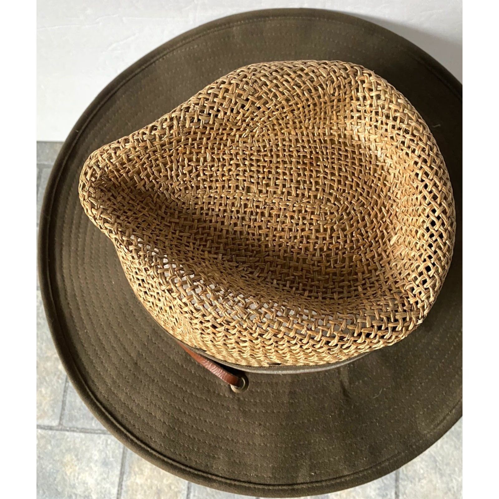 Stetson Stetson Hat XL X-Large Men Multicolor Cotton Straw Size ONE SIZE - 6 Thumbnail