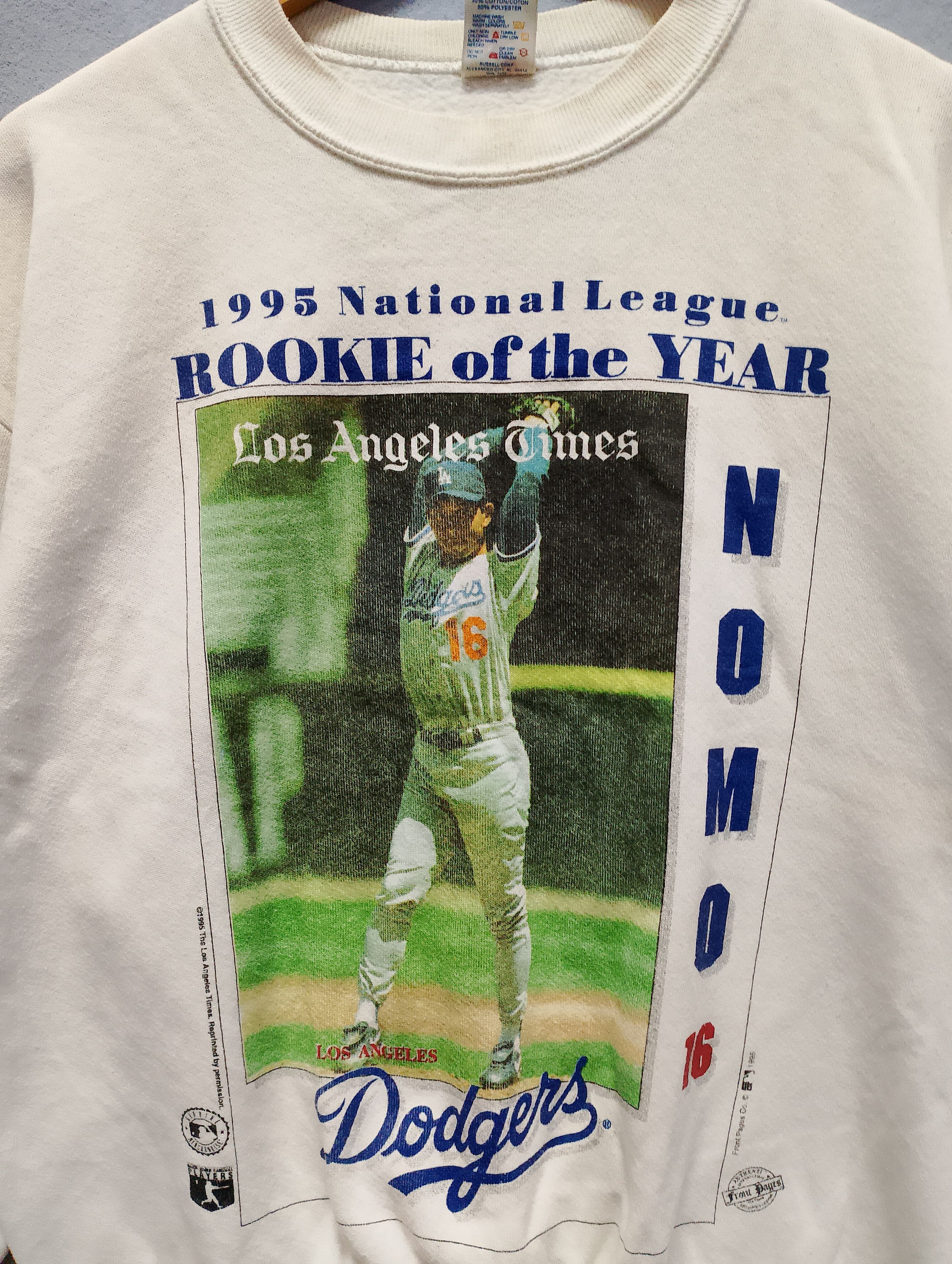 Vintage Vintage Los Angeles Dodgers Hideo Nomo Rookie Size US L / EU 52-54 / 3 - 7 Thumbnail