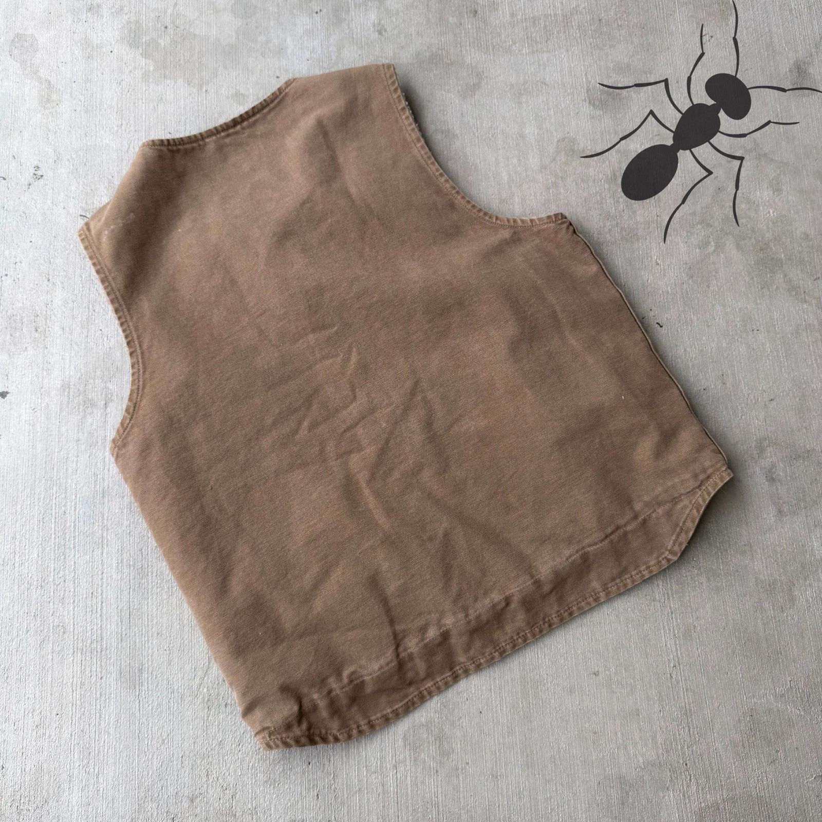 Carhartt × Vintage Carhartt V26 FRB sherpa lined brown work wear vest Size US L / EU 52-54 / 3 - 4 Thumbnail