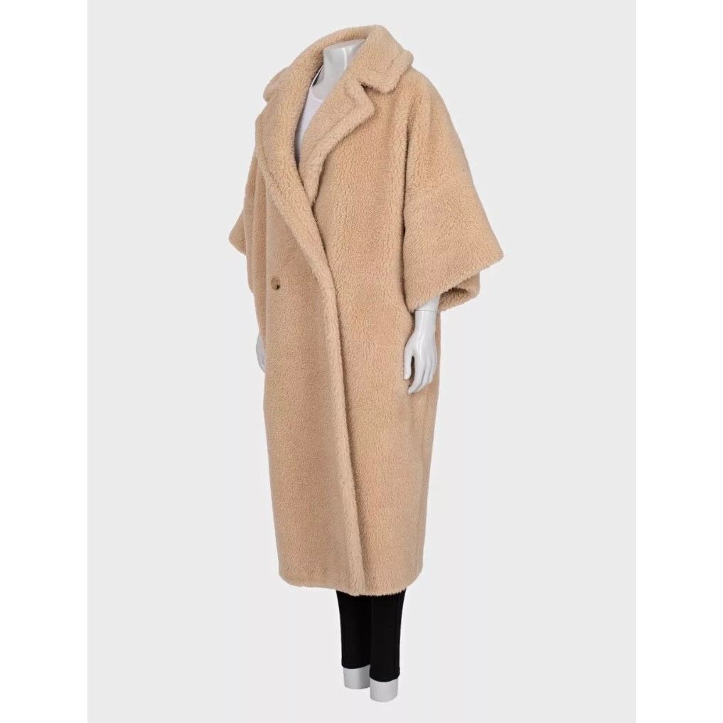 Max Mara Max Mara Beige Teddy Coat - Size 44/L Size M / US 6-8 / IT 42-44 - 2 Thumbnail