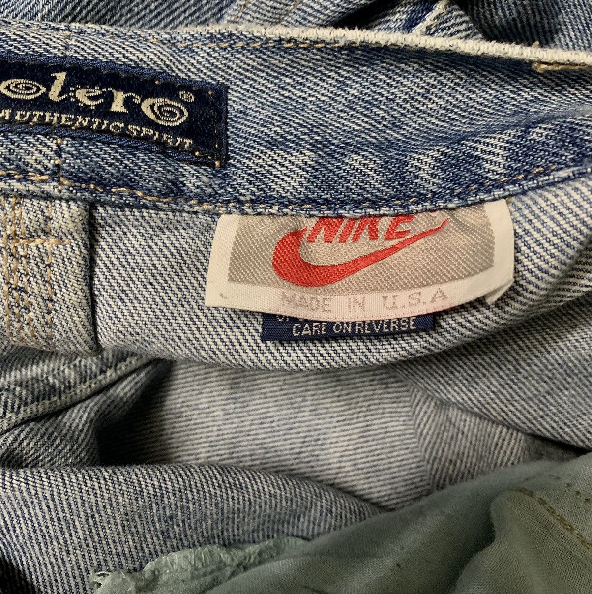 JNCO × Nike × Vintage RARE! VINTAGE 90s NIKE BAGGY CARPENTER BOOTLEG Size US 29 - 7 Thumbnail