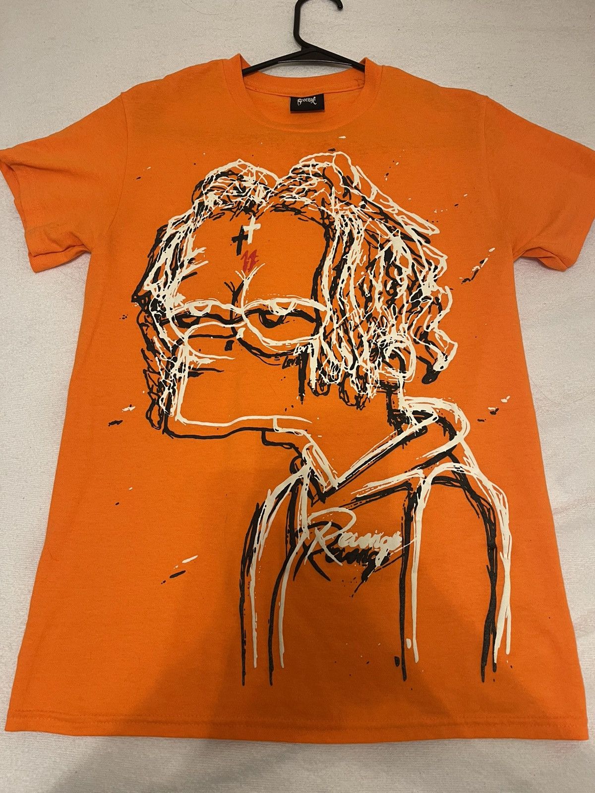 Revenge × Trippie Redd Revenge X Trippie Redd Bart Simpson tee T shirt Orange Size US S / EU 44-46 / 1 - 1 Thumbnail