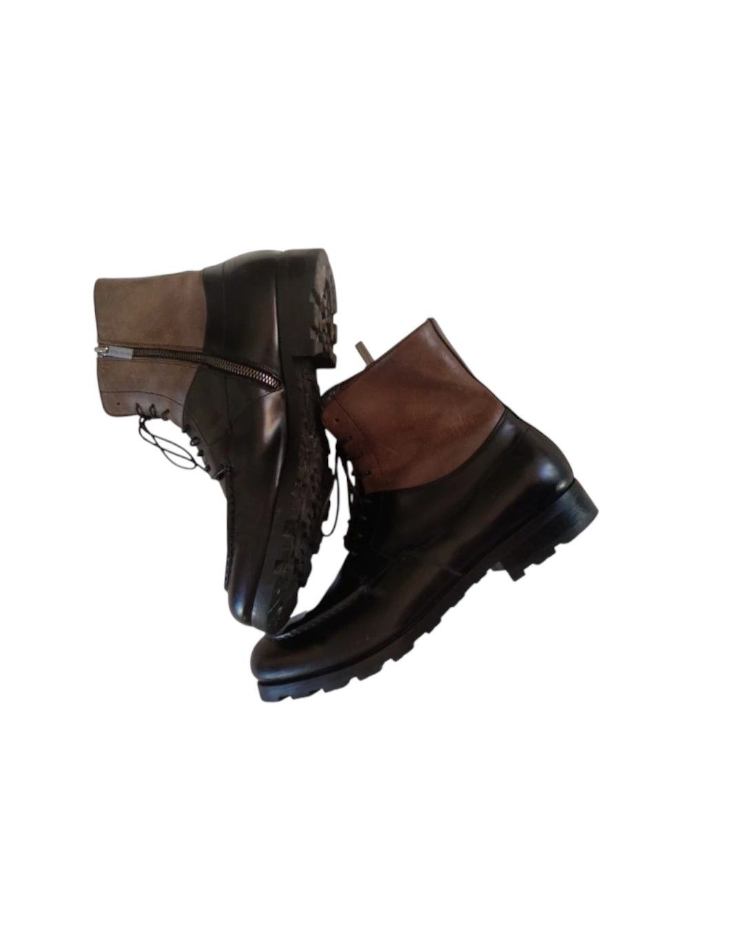Giorgio Armani GIRGIO ARMANI LEATHER COMBAT BOOTS Size US 10 / EU 43 - 6 Thumbnail