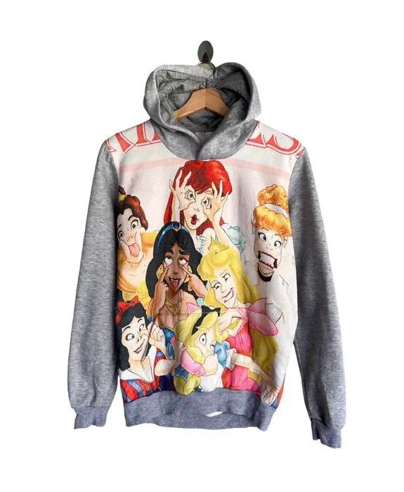 Disney × Vintage Vintage The Princess Overprint Hoodies Size US M / EU 48-50 / 2 - 1 Thumbnail
