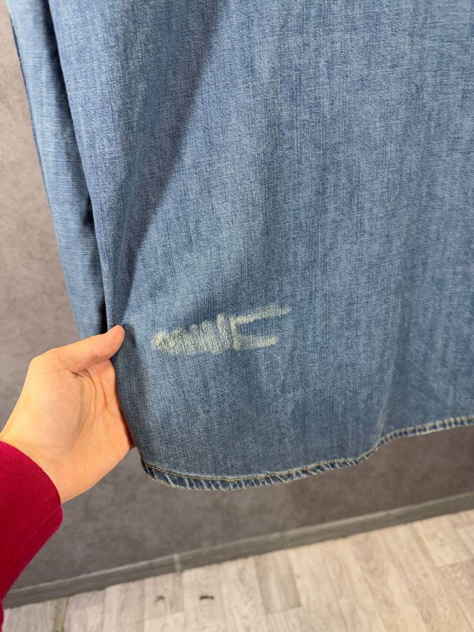 Zara Zara Man distressed denim shirt Size US L / EU 52-54 / 3 - 9 Thumbnail