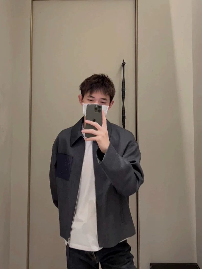 Loewe Loewe Gray Anagram Wool Hooded Zipper Parka Size US S / EU 44-46 / 1 - 6 Thumbnail