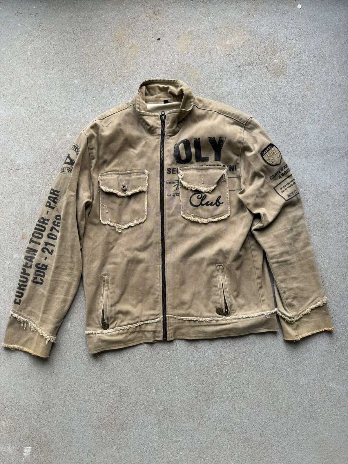 Diesel × Streetwear × Vintage Y2K Diesel FC Jacket | Grailed
