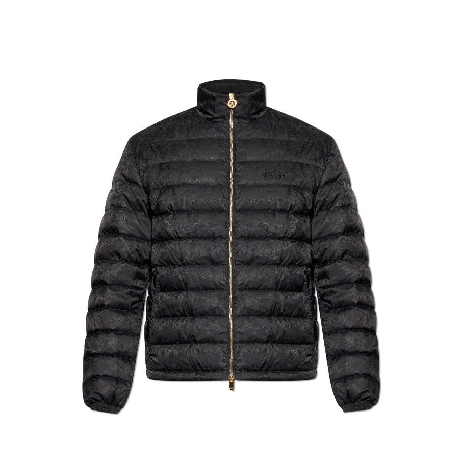 Versace VERSACE Black Stand-Up Collar Down Jacket New & Authentic (M Size US L / EU 52-54 / 3 - 1 Preview
